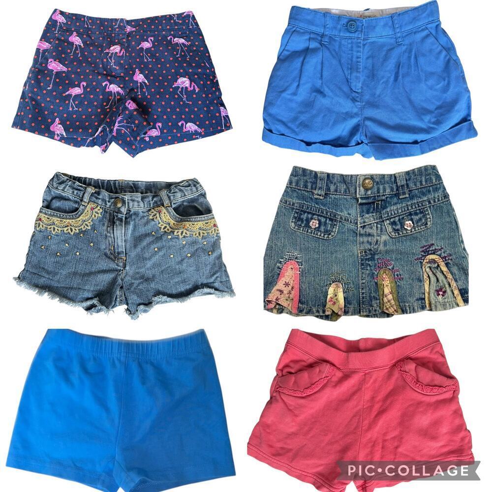 Girls 5T denim shorts Crewcuts, Hanna Andersson, Gymboree, & Faded Glory skirt